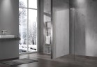 Душевая перегородка Волк-Ин (Walk-In) VSW-1H100CLBN, 1000*2000, брашированный никель, стекло прозрачное