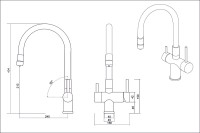 Смеситель EMAR ЕС - 3015 ЕС - 3015 black