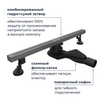 Душевой трап RGW SDR-52Gr (600)