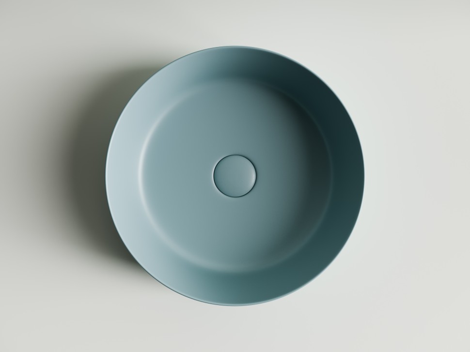 Умывальник чаша накладная круглая (цвет Зеленый Матовый) Element 390x390x120мм