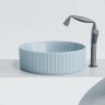 Умывальник чаша накладная круглая (цвет Голубой Матовый) Element 360x360x115мм