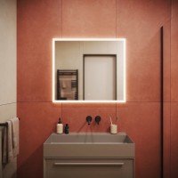 Зеркало для ванной комнаты SANCOS Palace 800х700 с подсветкой, арт. PA800