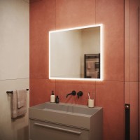 Зеркало для ванной комнаты SANCOS Palace 800х700 с подсветкой, арт. PA800