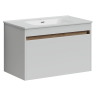 Тумба подвесная SANCOS Smart 790х450х500, c двумя ящиками оснащенными доводчиками, белый глянец , арт. SM80W