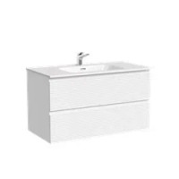 Тумба подвесная SANCOS Folk 890х445х500, c двумя ящиками оснащенными доводчиками, Bianco, арт.FL90W