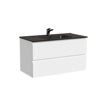 Тумба подвесная SANCOS Folk 890х445х500, c двумя ящиками оснащенными доводчиками, Bianco, арт.FL90W