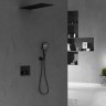 Душевой комплект VSFW-401TMB термостатический встраиваемый, трехрежимный, черный