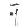 Душевой комплект VSFW-401TMB термостатический встраиваемый, трехрежимный, черный