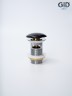 Донный клапан Gid с переливом Bl100-1 72202K черный глянцевый 7x7x10