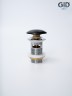 Донный клапан Gid с переливом Bl100-1 72202K черный глянцевый 7x7x10