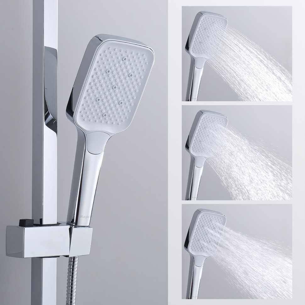 Душевая система Raglo для ванны и душа, хром