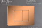 Кнопка смыва IBERICA BLANCA INOX-C нержавеющая сталь, розовое золото глянцевое (IB.B011.004.001)