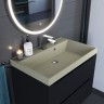 Раковина для ванной 70 см, Uperwood Classic Quartz, кварцевая, бежевая матовая, десерт