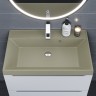 Раковина для ванной 70 см, Uperwood Classic Quartz, кварцевая, бежевая матовая, десерт