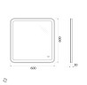 Зеркало BelBagno SPC-MAR-600-600-LED-TCH