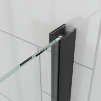 Душевой угол Veconi Ottimo P20SP GR, 1000х1000х1900 графит брашинг, стекло тонированное матовое