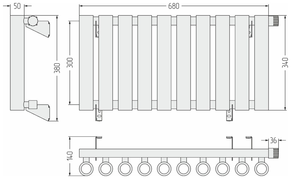 Кумир-0 EU50 правый 300х680 10 секций