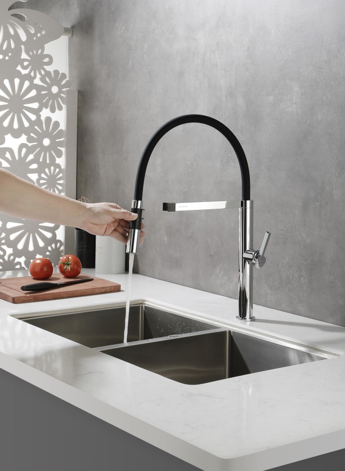 Смеситель для кухни Leader, хром, Le214101-CR, Starke-Paulmark