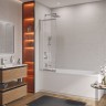 Душевая шторка на ванну CEZARES SLIDER-VF-11-100/150-C-Cr