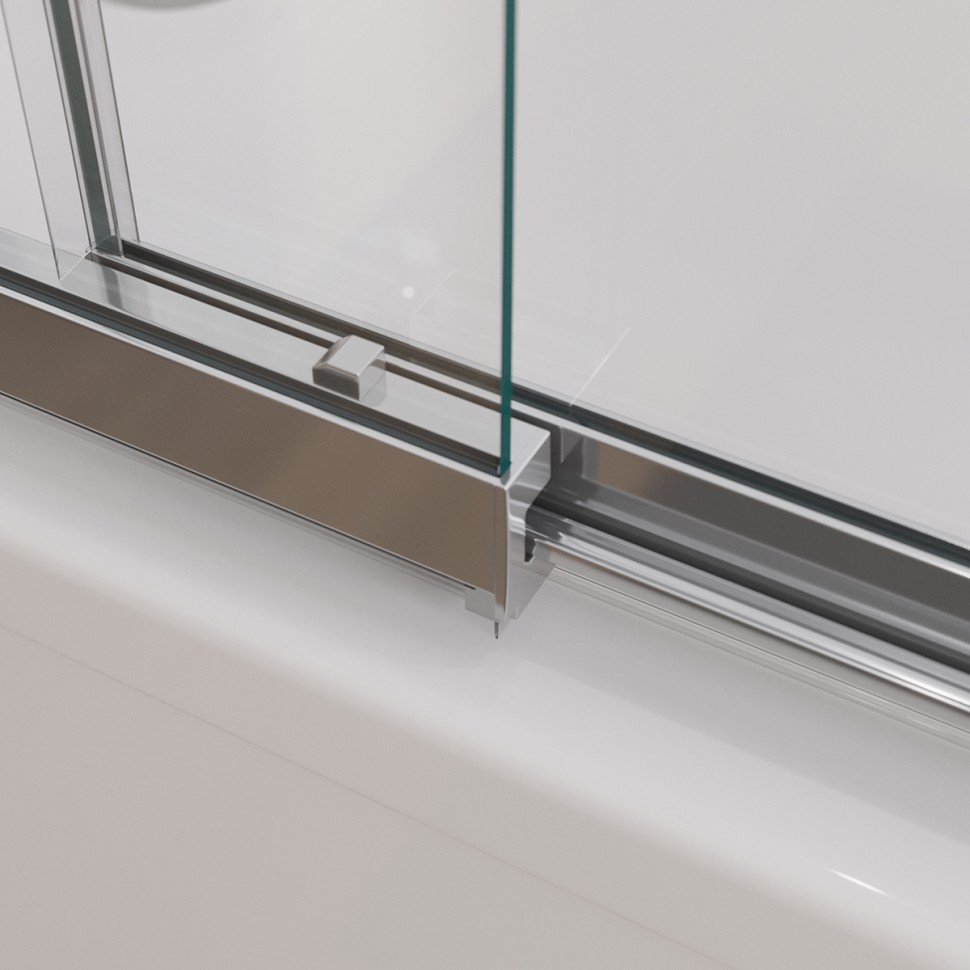 Душевая шторка на ванну CEZARES SLIDER-VF-11-100/150-C-Cr