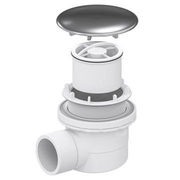 Сифон для поддона RGW 18241106-01* Velplex QYD-06 Сифон для душевых поддонов, хром