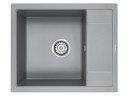 Мойка FLUGEN 50-600, IT-GRANIT, PM216050-GRM, серый металлик, 600х500 мм, Paulmark