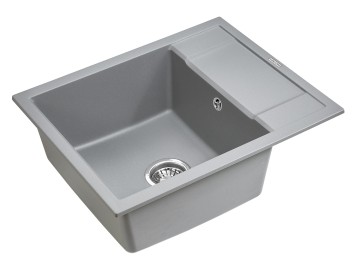 Мойка FLUGEN 50-600, IT-GRANIT, PM216050-GRM, серый металлик, 600х500 мм, Paulmark