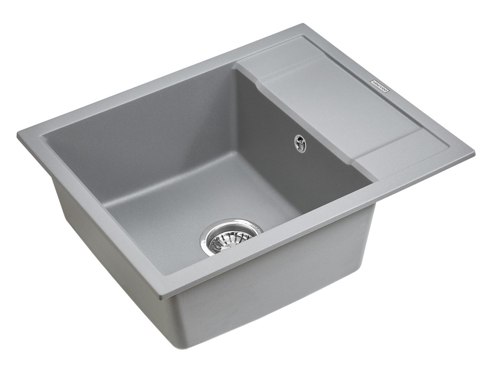 Мойка FLUGEN 50-600, IT-GRANIT, PM216050-GRM, серый металлик, 600х500 мм, Paulmark
