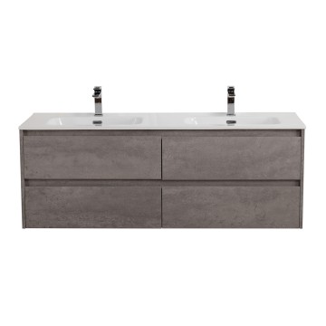 База под раковину подвесная BelBagno KRAFT-1200-4C-SO-2-CG Cemento Grigio
