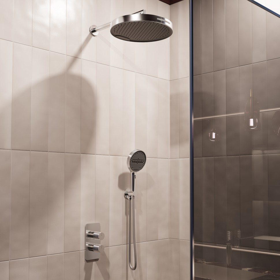 Душевой комплект Domus VSFW-5DM0CH встраиваемый, 2 режима, хром