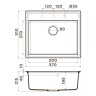 Кухонная мойка Omoikiri Daisen 57-WH Artgranit/белый