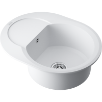 Кухонная мойка Omoikiri Sakaime 60E-WH Tetogranit/белый