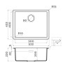 Кухонная мойка Omoikiri Yamakawa 55-Integra-GB Artceramic/графит