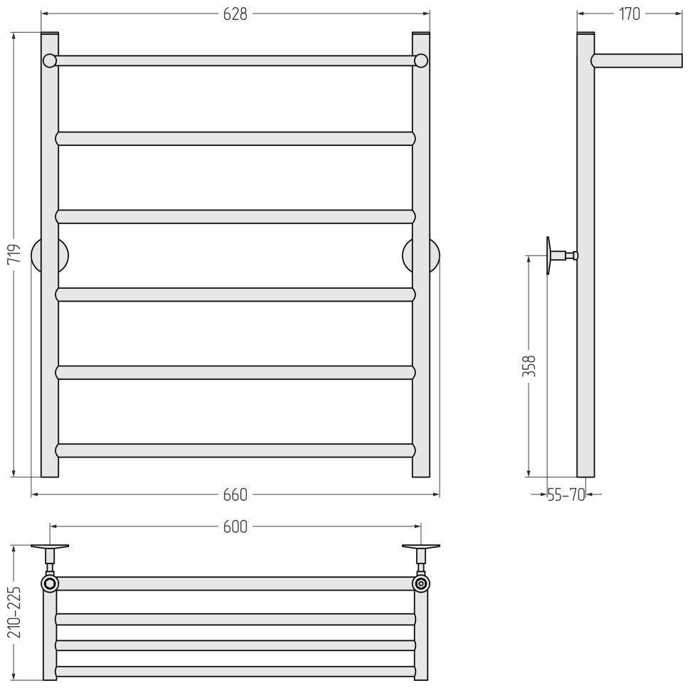 Универсал-54 800х600 (Полка + 5) П 21