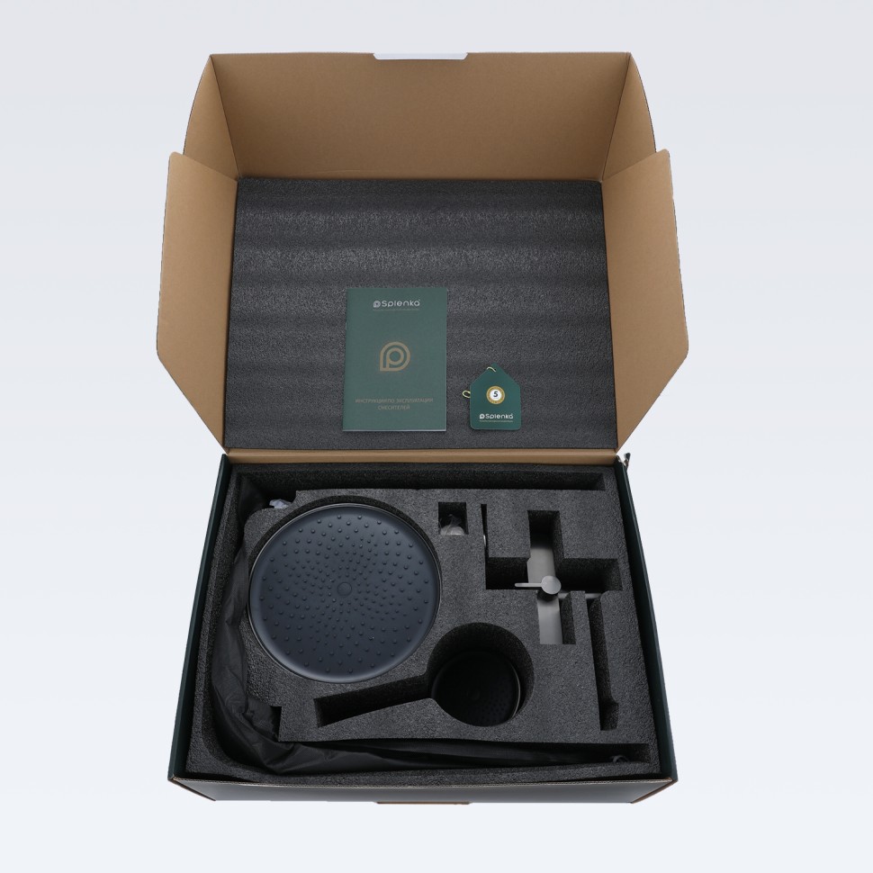 Душевая система Splenka для ванны и душа S222.24.09 Графит