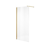 Душевая перегородка Niagara Nova NG-643-90GOLD (90х195) золото,стекло прозрачное,1 место