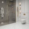 Душевая перегородка Niagara Nova NG-643-90GOLD (90х195) золото,стекло прозрачное,1 место