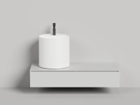 Раковина накладная ARMONIA ROUND TOP 03  без отверстия под смеситель 450х450х450 S-Sense Глянцевое