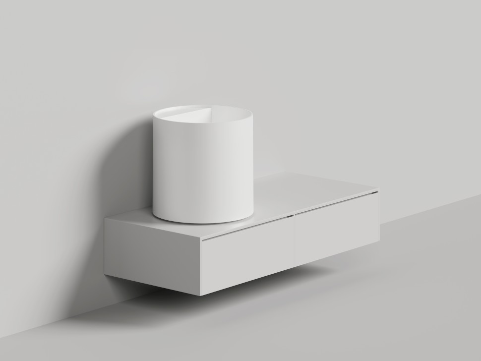 Раковина накладная ARMONIA ROUND TOP 03  без отверстия под смеситель 450х450х450 S-Sense Глянцевое