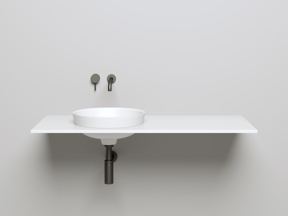 Раковина полувстраиваемая MAREA 03 415х415х165 S-Stone Матовое