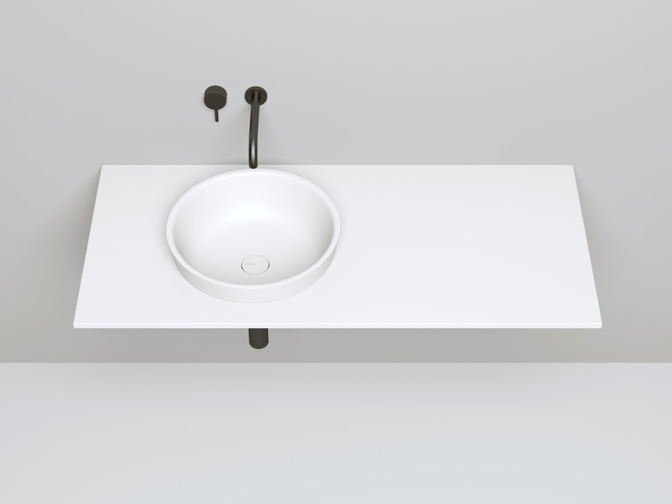 Раковина полувстраиваемая MAREA 03 415х415х165 S-Stone Матовое