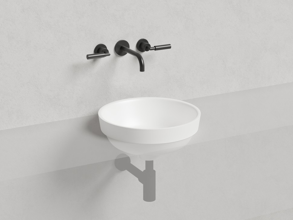 Раковина полувстраиваемая MAREA 03 415х415х165 S-Stone Матовое