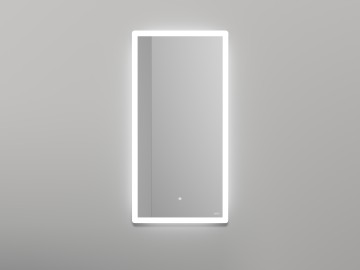 Зеркало для ванной ARMONIA прямоугольное с двойной LED подсветкой 450*900*25 mm Salini 27MA.01.450.900