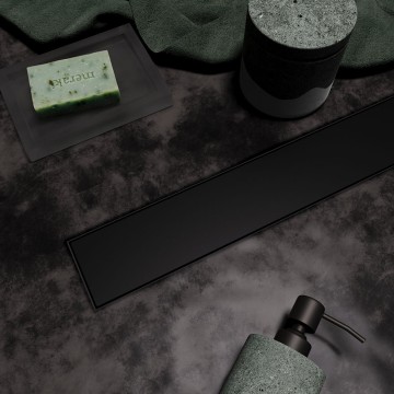 Душевой лоток Veconi Stesso Black 400