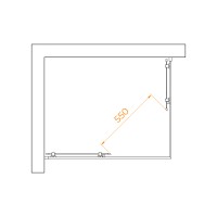 Душевой уголок RGW PA-040B (Матовое-Сатинат, 800x1000)