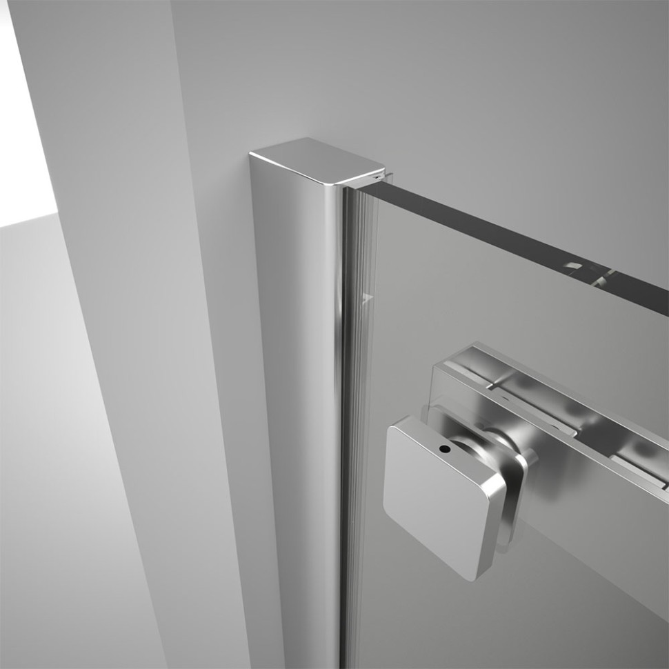 Душевой угол Veconi Rovigo RV-075, 1400х800х2000 хром, стекло прозрачное