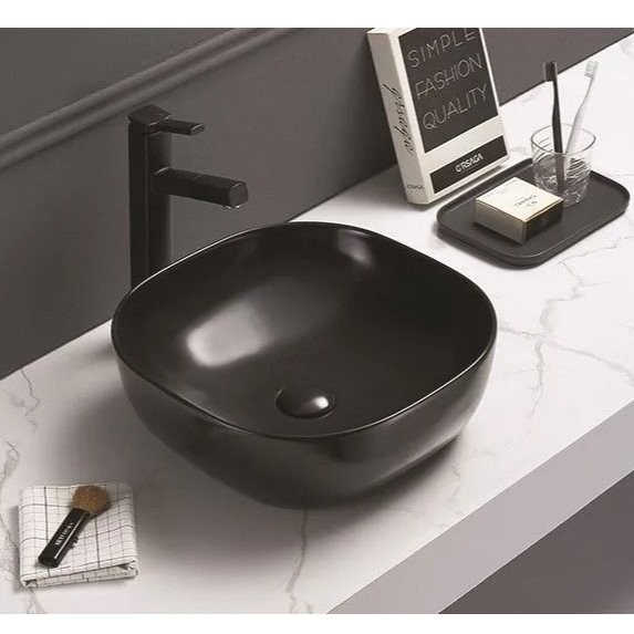 Раковина Ceramalux 78107МВ, цвет черный