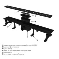 Душевой трап RGW SDR-34B (600)