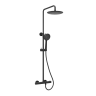 Душевая стойка SANCOS Game для душа с термостатическим смесителем, верхним и ручным душем, цвет черный матовый, арт. SC3002MB