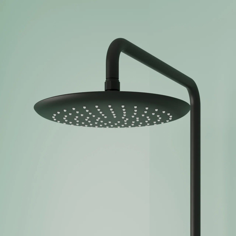 Душевая стойка SANCOS Game для душа с термостатическим смесителем, верхним и ручным душем, цвет черный матовый, арт. SC3002MB